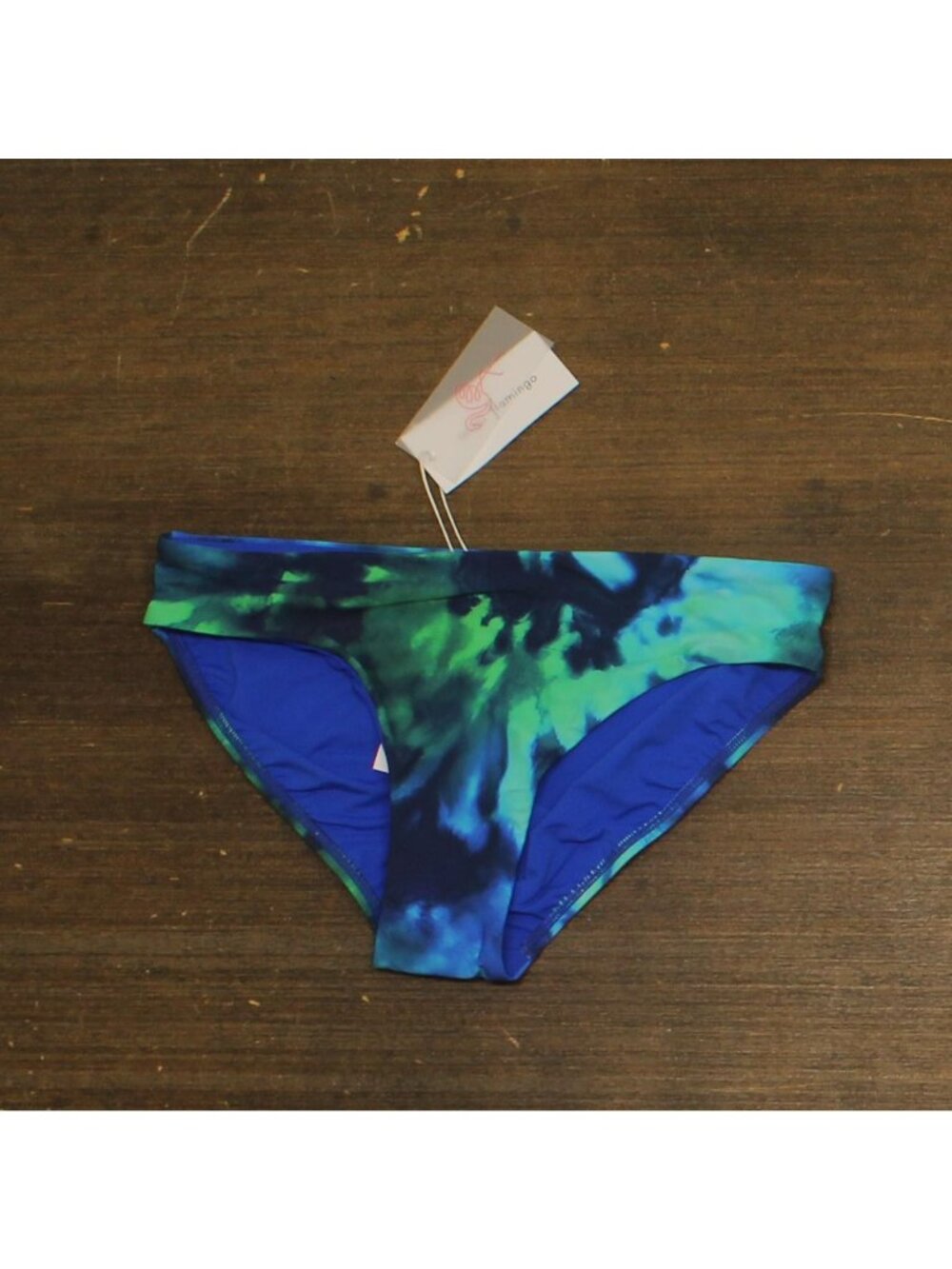 Mimi Flamingo Logan Swim Bikini Bottom 900050525 Saltwater Tie Dye Blue 4